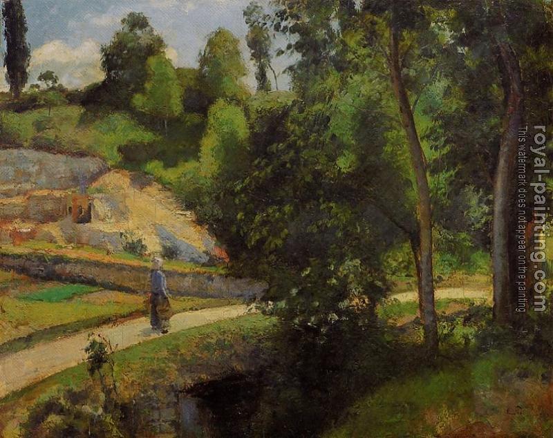 Camille Pissarro : The Quarry, Pontoise